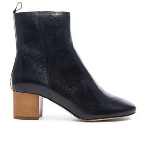 Isabel Marant Etoile Drew Boot Leather/Wood Heel